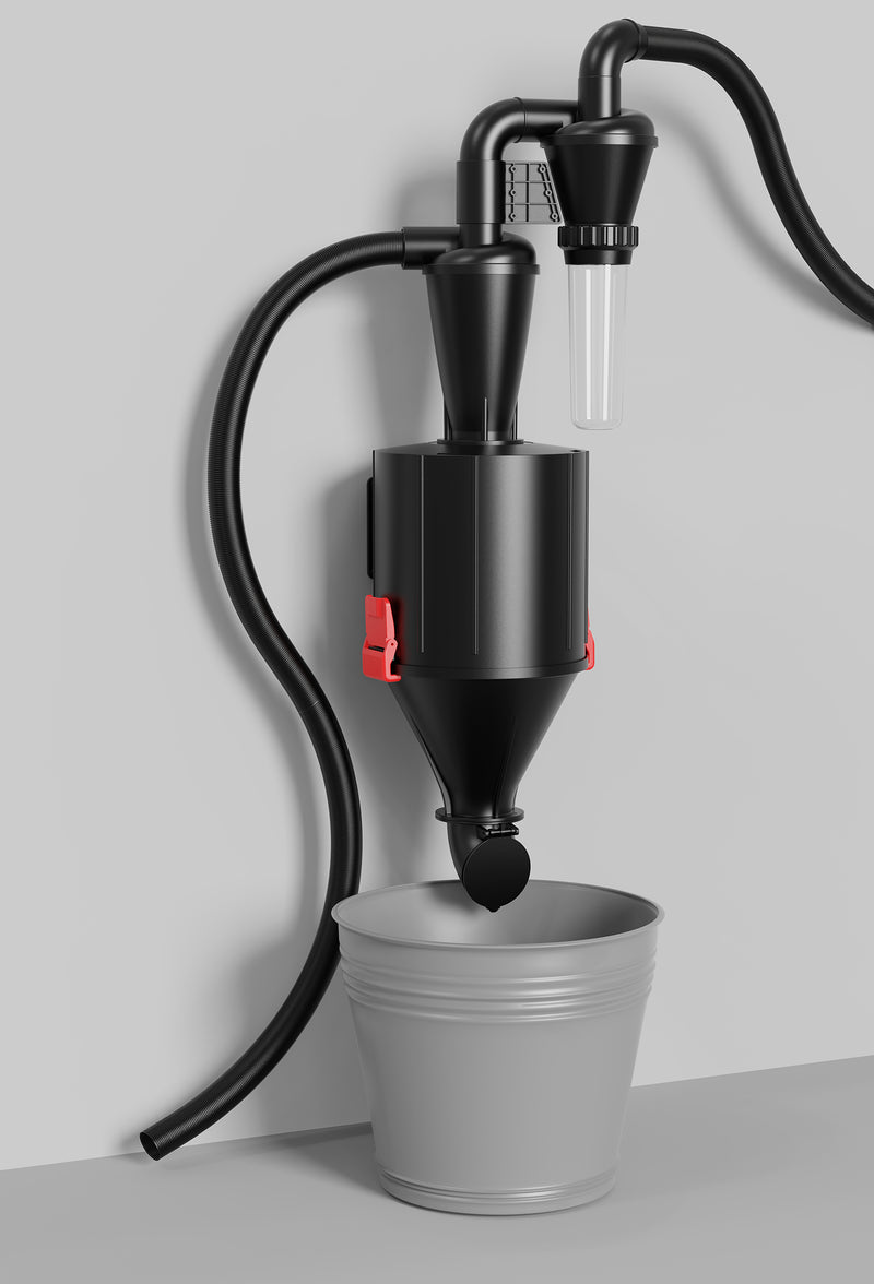 Load image into Gallery viewer, 2 in 1 Cyclone Dust Collector Separation Vacuum Cleaner Wall Mounted Wheeled Modes Dust Collector Woodworking Tools Contractor Polish Pollen Ash etc Focusing Small Dust (Whole Rocket Set)