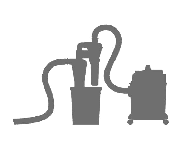 Load image into Gallery viewer, Double Filtration - Cyclone Dust Collector, 50mm/2'' DIY Turbocharged Woodworking Wall Ash Filter Industrial Separator Collector Canister for Shop-vac Ductwork CONTRACTOR TOOLS