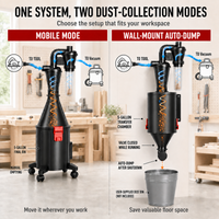 Cargue la imagen en el visor de la galería, 2-in-1 Cyclone Dust Collector for Shop Vac
