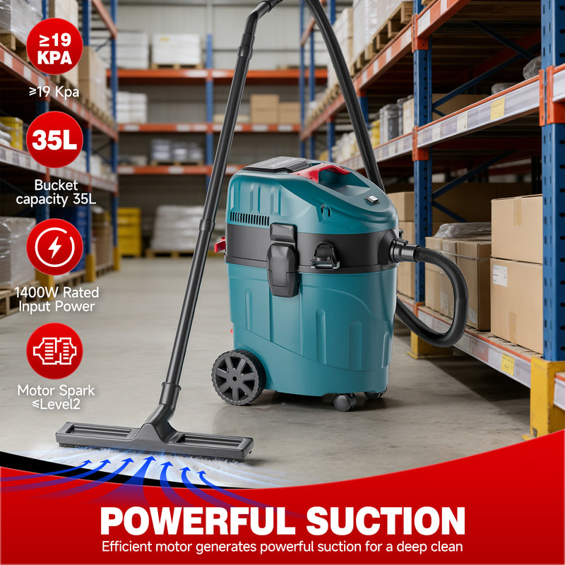 Load image into Gallery viewer, Auto Clean Dual Cyclone Pre-Separator Industrial Vacuum Cleaner Prevents Filter Clogging Maintains Strong Suction Protects Motor Woodworking Contractor Sanding Workshop Dust Collection 9 Gallon
