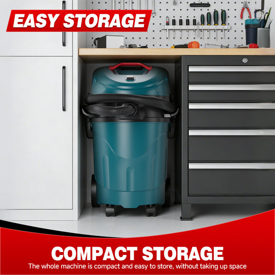 Auto Clean Dual Cyclone Pre-Separator Industrial Vacuum Cleaner Prevents Filter Clogging Maintains Strong Suction Protects Motor Woodworking Contractor Sanding Workshop Dust Collection 9 Gallon
